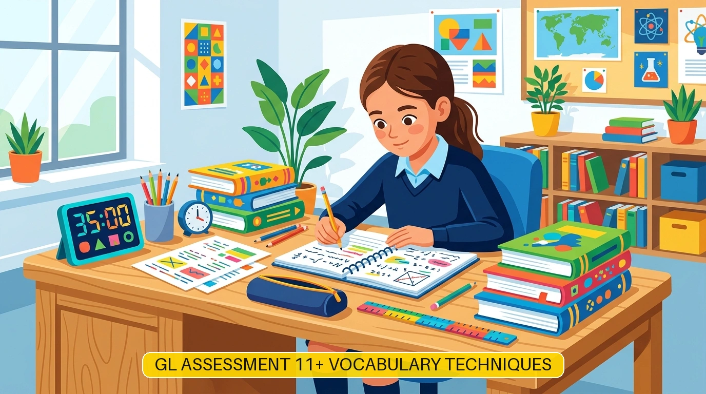 GL Assessment 11 Plus vocabulary study techniques and daily retrieval routine